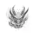 Shadow fiend  tattoo design idea