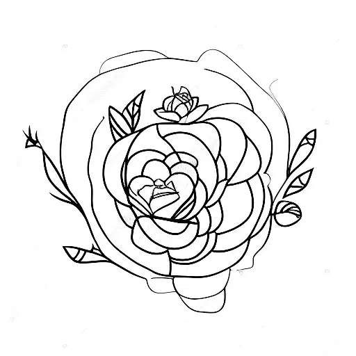 broken Light bulb and flowers tattoo design idea