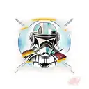 star wars mandalorian tattoo design idea