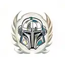 star wars mandalorian tattoo design idea