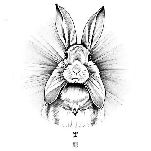 Tattify Origami Rabbit Temporary Tattoo - Hop to It (Set of 2) - Walmart.com