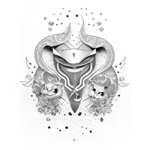 thug love tattoo design idea