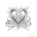 thug love tattoo design idea