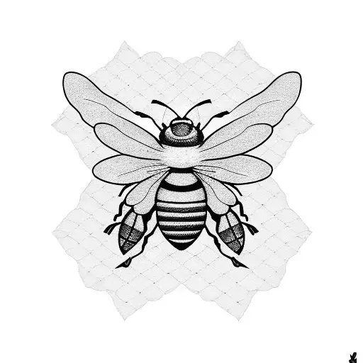 bee japanese tattoo design idea