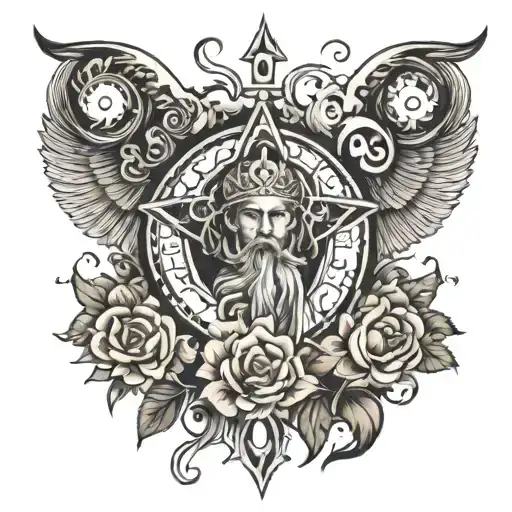 religious tattoo design idea