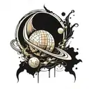 planet venus tattoo design idea