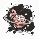 planet venus tattoo design idea