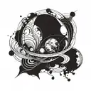 planet venus tattoo design idea