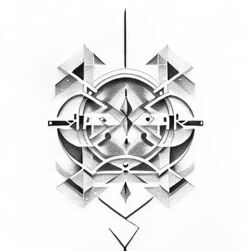 A dotwork tattoo of hieroglyphics spelling out a significant phrase or word tattoo design idea