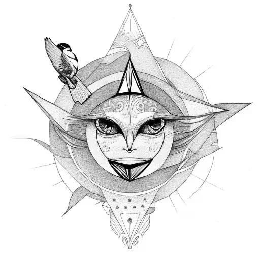 the sparrow and the sun tattoo design idea