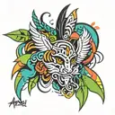 Ayansh tattoo design idea