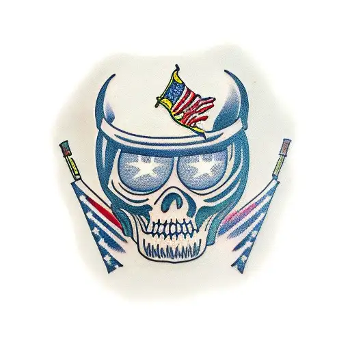 ski mask tattoo design idea