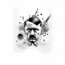 Adolf Hitler tattoo design idea