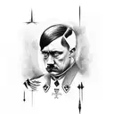 Adolf Hitler tattoo design idea