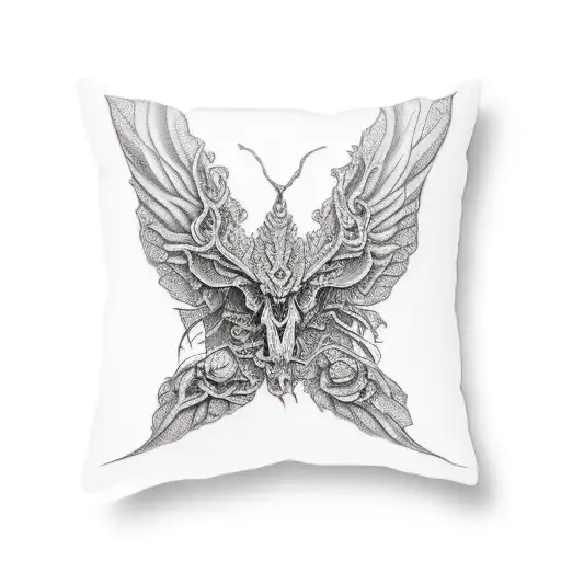 scary and beautiful tattoo design idea