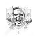 elvis tcb tattoo design idea