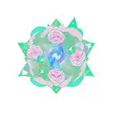 A new-school design featuring a constellation made up of roses and stars tattoo design idea