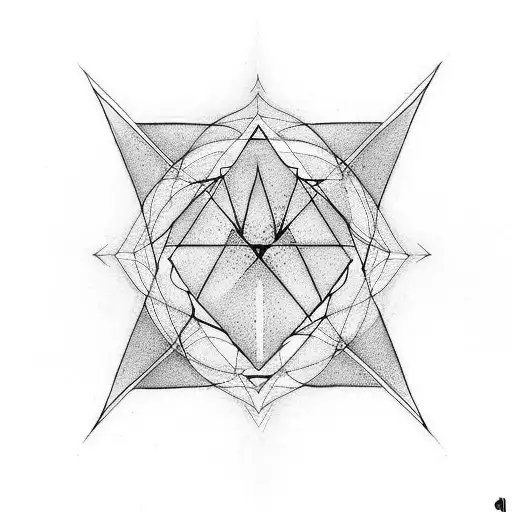 3 Triangle simple tattoo design idea