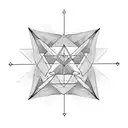 3 Triangle simple tattoo design idea