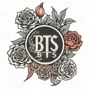 BTS logo tattoo design idea