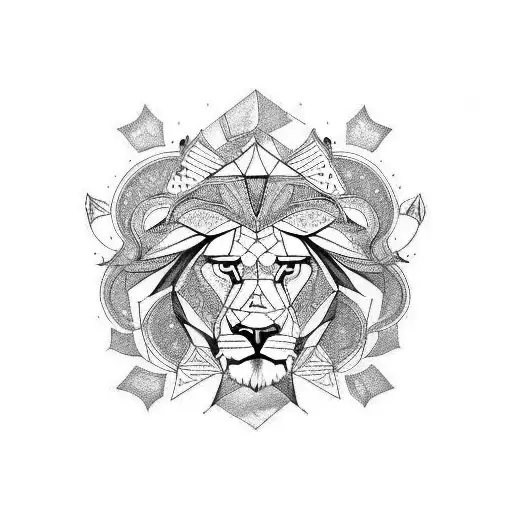 Twin lions,madala,eagle ,thrishula and elephant  tattoo design idea