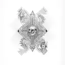 playing card tattoo design idea