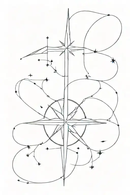 thin celestial spine tatoo design tattoo design idea