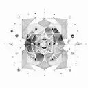 A constellation of Gemini formed by interconnected gemstones, symbolizing the client's passion for astrology and their occupation in international business tattoo design idea