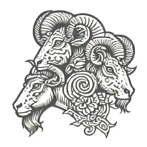 Aries, Leo, Gemini tattoo design idea