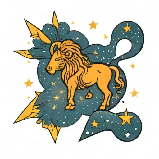 Aries, Leo, Gemini constellation tattoo design idea
