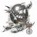 new horizons tattoo design idea