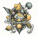 new horizons tattoo design idea