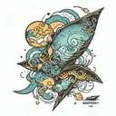 new horizons tattoo design idea