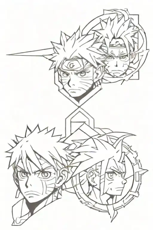 Naruto, Fullmetal alchemist and Hunter x hunter x hunter tattoo design idea