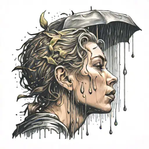 All those moments will be lost in time, like tears in rain tattoo design idea