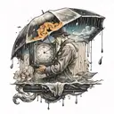 All those moments will be lost in time, like tears in rain tattoo design idea