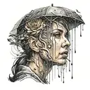 All those moments will be lost in time, like tears in rain tattoo design idea