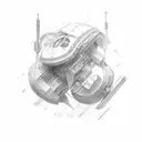 combine the letters: R,N,A,O,T tattoo design idea