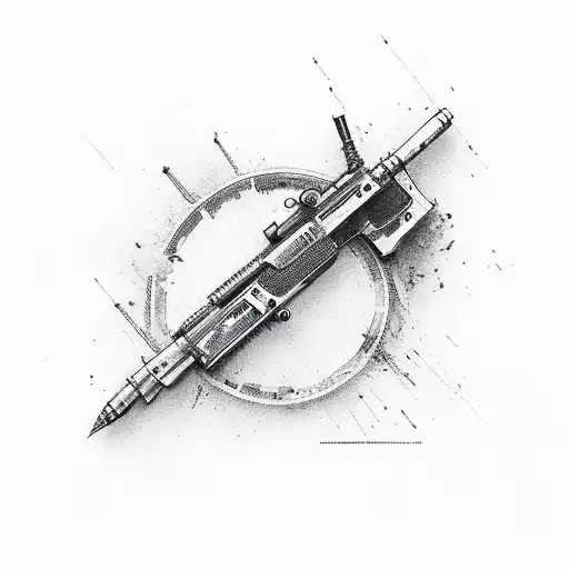 0311 with bullet penetrating 11 from the right tattoo design idea