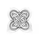 five leaf clover, celtic knot, cape breton island tattoo design idea