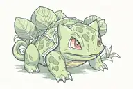 Bulbasaur tattoo design idea