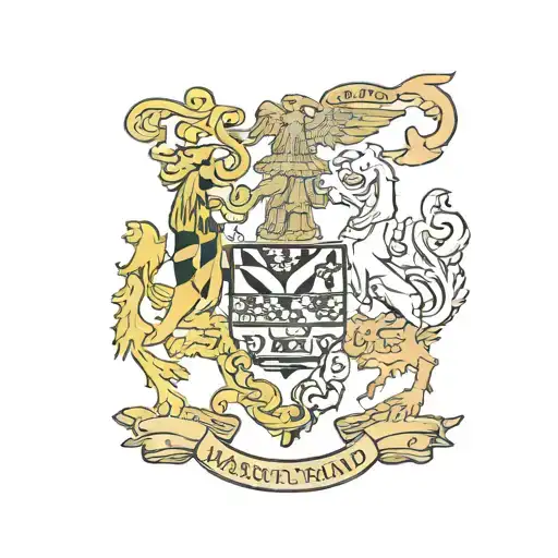 Maryland flag tattoo design idea