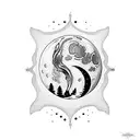 moon river tattoo design idea