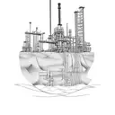 oilfield tattoo design idea