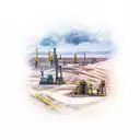 oilfield tattoo design idea