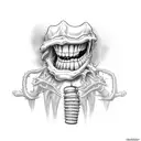 dental doctor from hell tattoo design idea