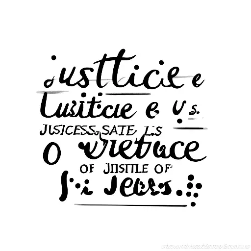 A minimalist tattoo of a lawyer's scale with the words 'Justice Prevails' tattoo design idea