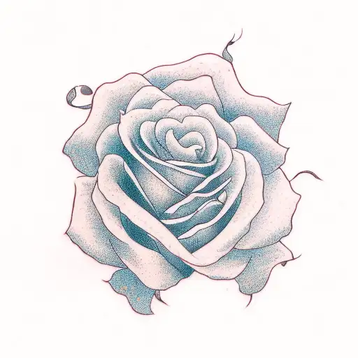 roses on a vine tattoo design idea