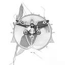 p51 mustang plane tattoo design idea