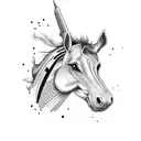 p51 mustang plane tattoo design idea